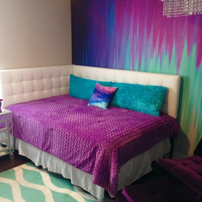Turquoise Purple Bedroom Home Design